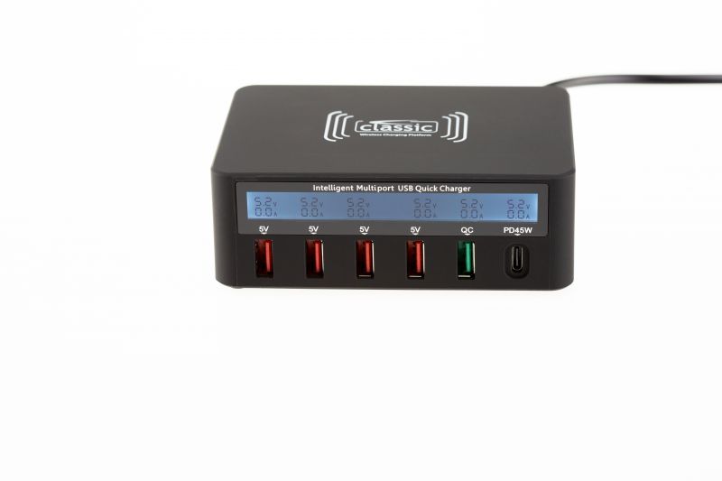 USB Ladegerät Multiport QI-Charge 100 Watt