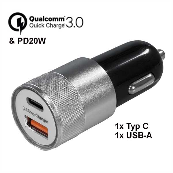 USB-Ladegerät 12 V PD/QC