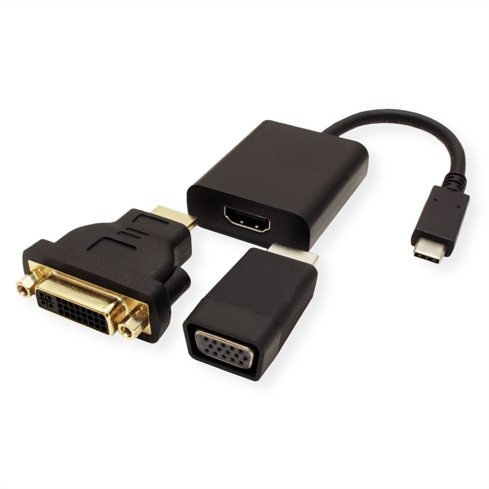 USB-C Adapter zu HDMI/VGA/DVI