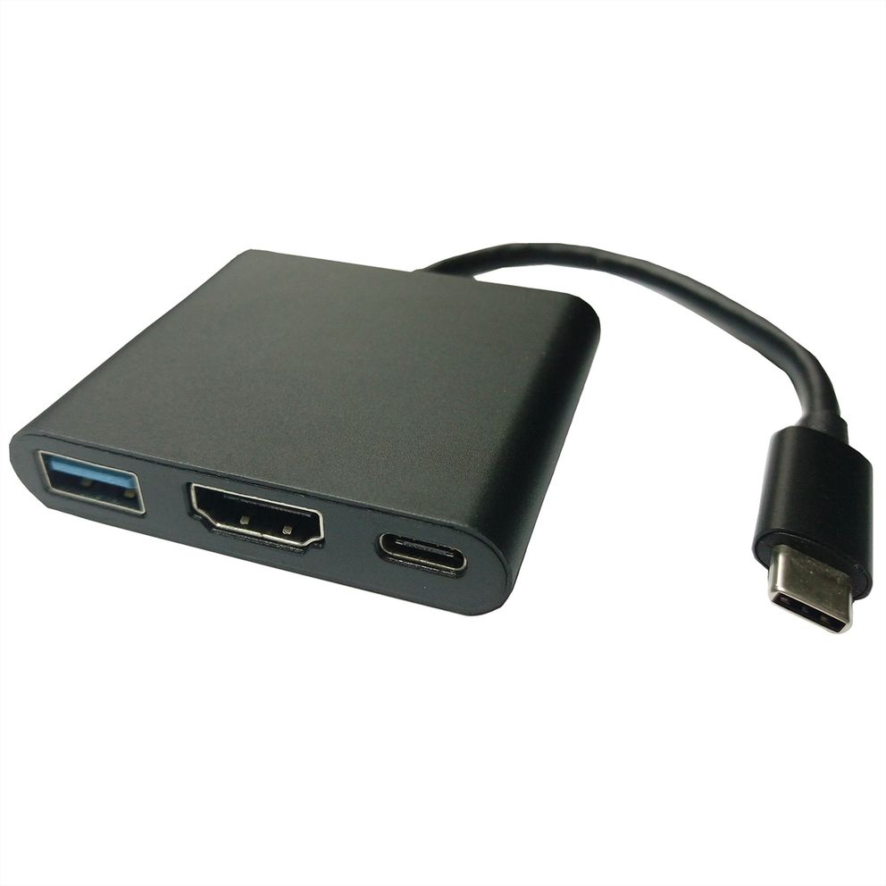 USB-C Adapter zu HDMI/USB3.2+PD